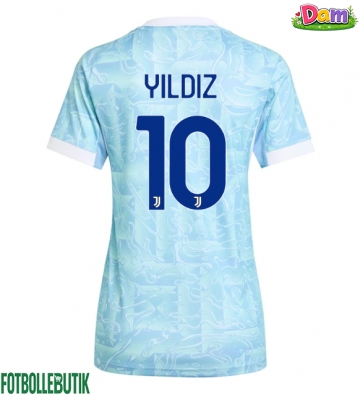 Juventus Kenan Yildiz #10 Bortatröja Kvinnor 2025-26 Kortärmad